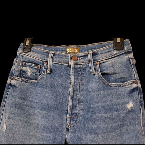 Mother Jeans The Tripper Ankle Fray 26W Play like a Pirate Raw Hem - Picture 4 of 11